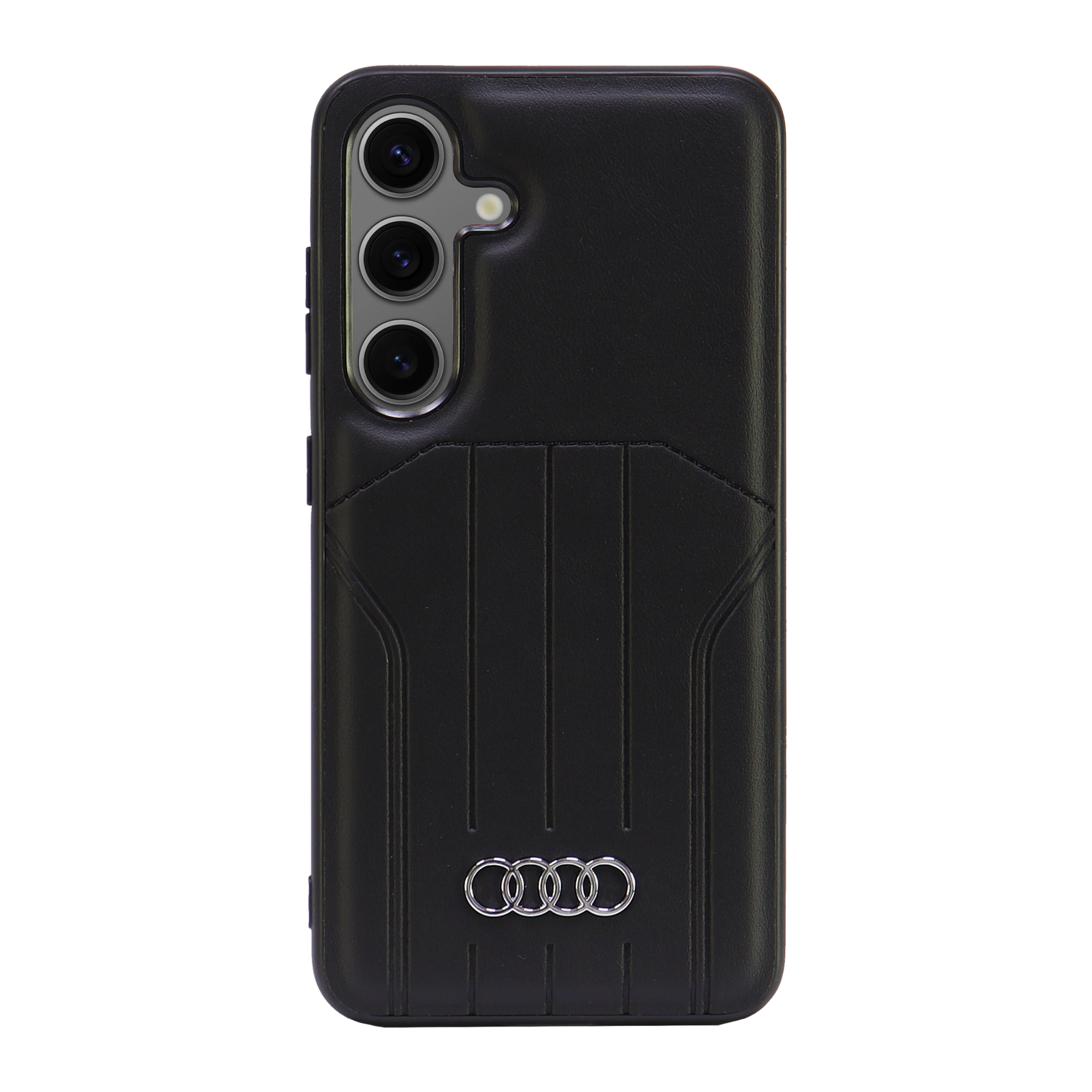 Audi dirbtinės odos MagSafe S24 S921 juodos spalvos kietas dėklas AU-TPUPCMS24-Q5/D1-BK aprašymas - Prekės nuotrauka