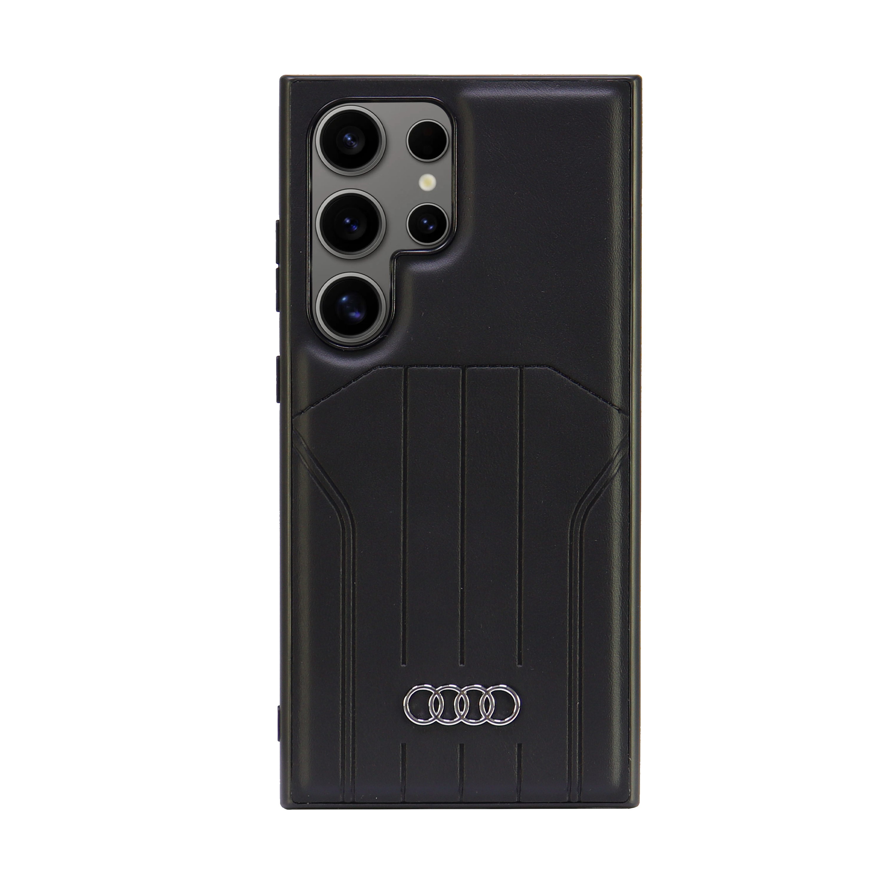 Audi dirbtinės odos MagSafe S24 Ultra S928 juodos spalvos kietas dėklas AU-TPUPCMS24U-Q5/D1-BK aprašymas - Prekės nuotrauka