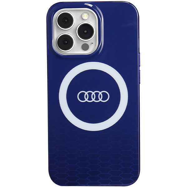 Audi IML Big Logo MagSafe Dėklas Apple iPhone 13 Pro / 13 6.1″ mėlynos spalvos hardcase AU-IMLMIP13P-Q5/D aprašymas - Prekės nuotrauka