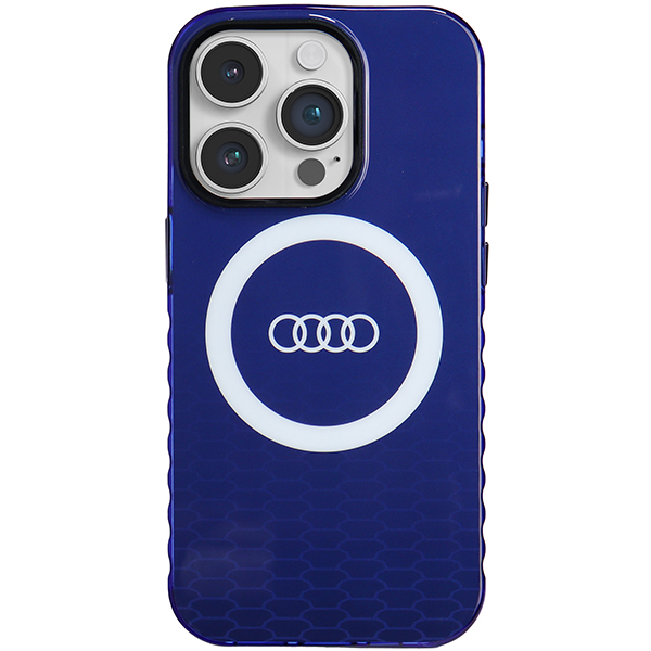 Audi IML Big Logo MagSafe dėklas iPhone 14 Pro 6.1″ mėlynos spalvos kietas dėklas AU-IMLMIP14P-Q5/D2-BE aprašymas - Prekės nuotrauka