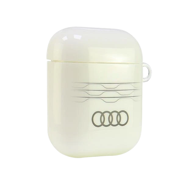 Audi IML Geometric Pattern AirPods 1/2,dėklas baltos spalvos AU-IMLAP-A6/D3-WE aprašymas - Prekės nuotrauka