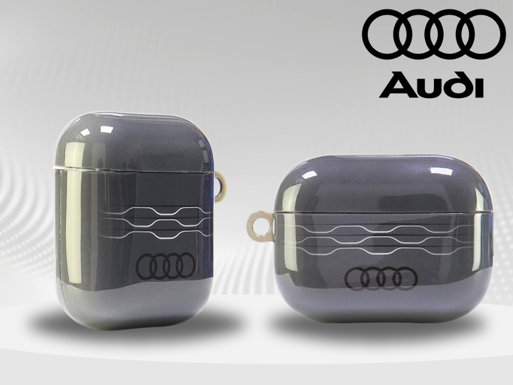 Audi IML Geometric Pattern AirPods Pro 2 dėklas pilkos spalvos AU-IMLAPP2-A6/D3-GY aprašymas - Prekės nuotrauka