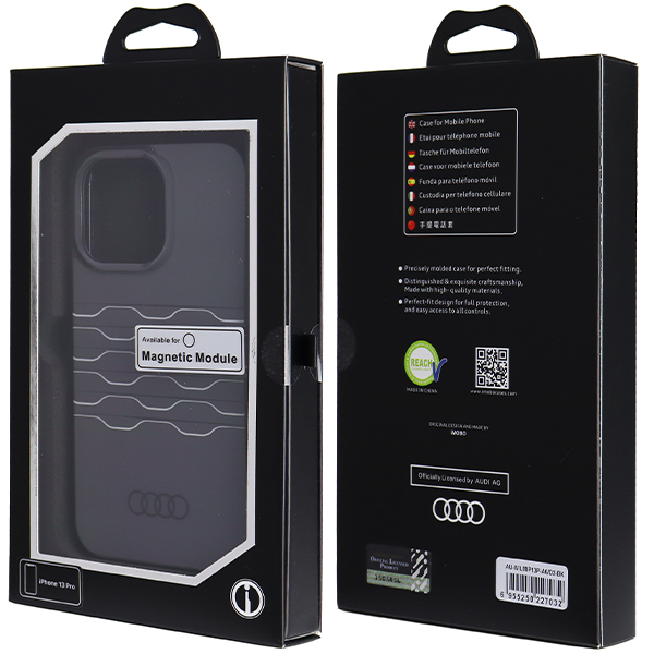 Audi IML MagSafe Dėklas Apple iPhone 13 Pro / 13 6.1″ juodos spalvos hardcase AU-IMLMIP13P-A6/D3-BK aprašymas - Prekės nuotrauka