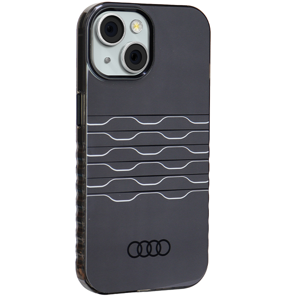 Audi IML MagSafe Dėklas Apple iPhone 15 Plus / 14 Plus 6.7″ juodos spalvos hardcase AU-IMLMIP15M-A6/D3-BK aprašymas - Prekės nuotrauka