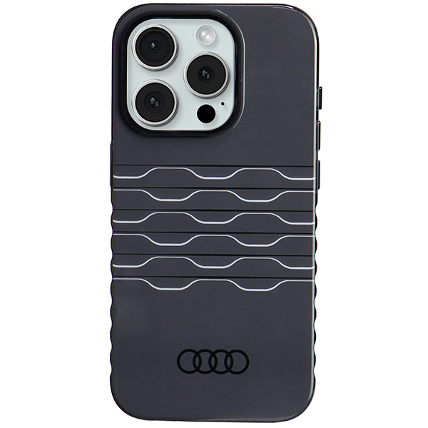 Audi IML MagSafe Dėklas Apple iPhone 15 Pro Max 6.7″ juodos spalvos hardcase AU-IMLMIP15PM-A6/D3-BK aprašymas - Prekės nuotrauka