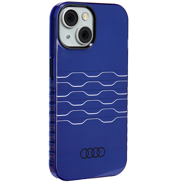 Audi IML MagSafe dėklas iPhone 15 / 14 / 13 6.1″ mėlynos spalvos kietas dėklas AU-IMLMIP15-A6/D3-BE aprašymas - Prekės nuotrauka
