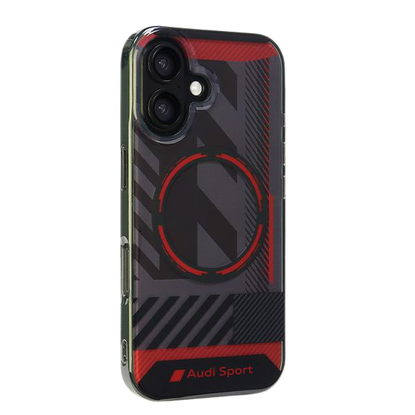Audi IML Sport MagSafe Apple iPhone 16 6.1″ juodos spalvos kietas dėklas AUS-IMLMIP16-RSQ/D2-BK aprašymas - Prekės nuotrauka Audi IML Sport MagSafe Apple iPhone 16 6.1″ juodos spalvos kietas dėklas AUS-IMLMIP16-RSQ/D2-BK aprašymas - Prekės nuotrauka