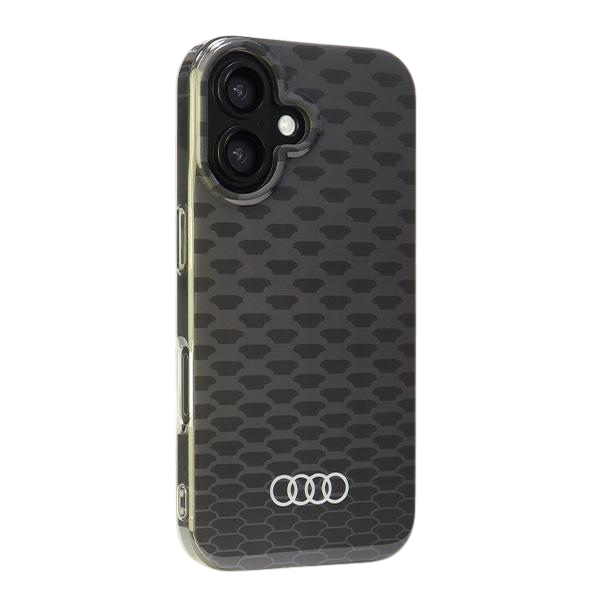 Audi IML Stitching Pattern MagSafe iPhone 16 Plus 6.7″ juodos spalvos kietas dėklas AU-IMLMIP16M-Q5/D3-BK aprašymas - Prekės nuotrauka