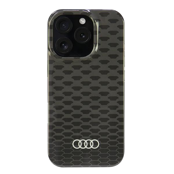 Audi IML Stitching Pattern MagSafe iPhone 16 Pro Max 6.9″ juodos spalvos kietas dėklas AU-IMLMIP16PM-Q5/D3-BK aprašymas - Prekės nuotrauka
