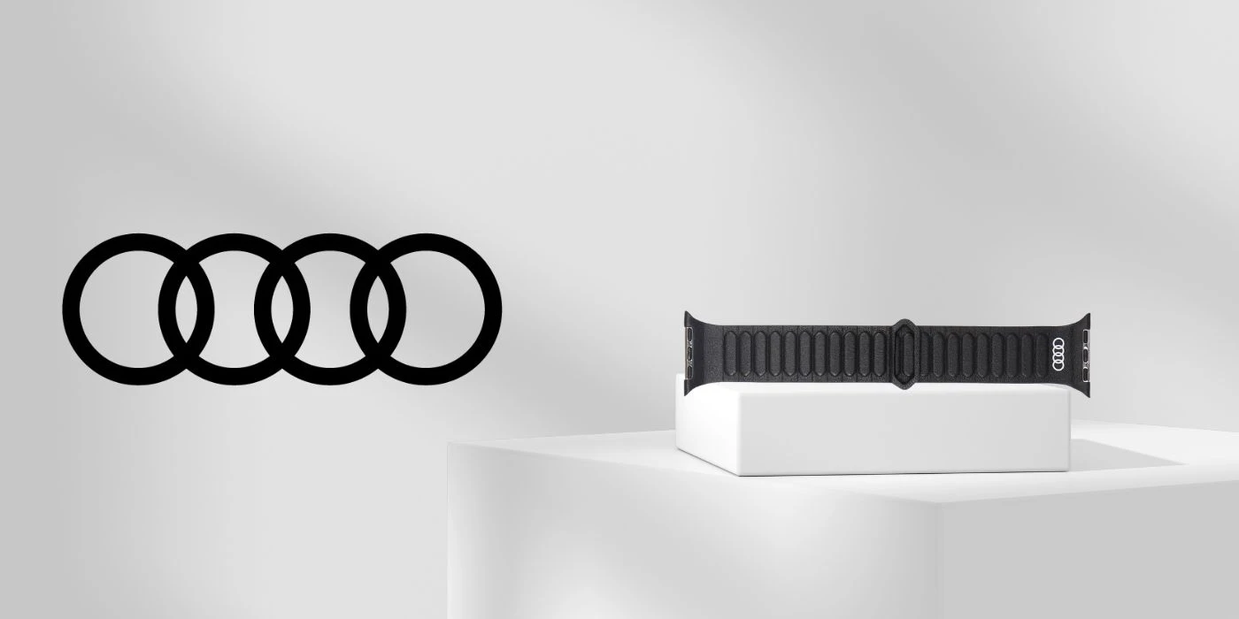 Audi Logo natūralios odos magnetinis žiedinis dirželis Apple Watch 44 / 45 / 46 / 49 mm - Juodas aprašymas - Prekės nuotrauka Audi Logo natūralios odos magnetinis žiedinis dirželis Apple Watch 44 / 45 / 46 / 49 mm - Juodas aprašymas - Prekės nuotrauka
