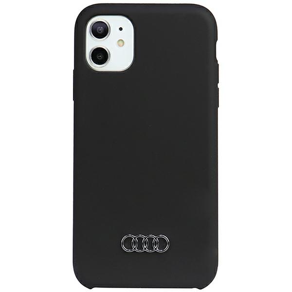Audi silikoninis dėklas iPhone 12 / 12 Pro 6.1″ juodos spalvos kietas dėklas AU-LSRIP12 P-Q3/D1-BK aprašymas - Prekės nuotrauka