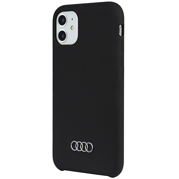 Audi silikoninis dėklas iPhone 12 / 12 Pro 6.1″ juodos spalvos kietas dėklas AU-LSRIP12 P-Q3/D1-BK aprašymas - Prekės nuotrauka
