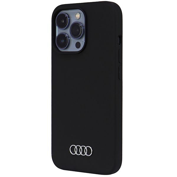 Audi silikoninis dėklas iPhone 13 Pro Max 6.7″ juodos spalvos kietas dėklas AU-LSRIP13 PM-Q3/D1-BK aprašymas - Prekės nuotrauka