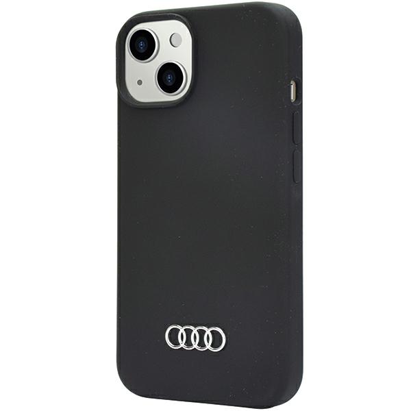 Audi silikoninis dėklas iPhone 14 / 15 / 13 6.1″ juodos spalvos kietas dėklas AU-LSRIP14-Q3/D1-BK aprašymas - Prekės nuotrauka