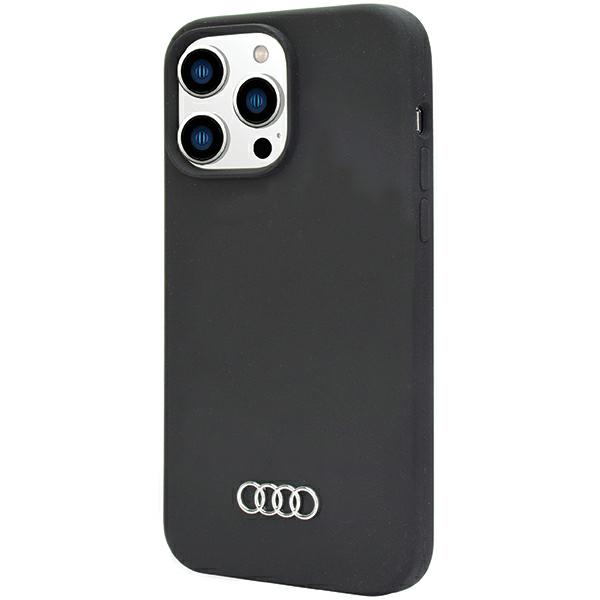 Audi silikoninis dėklas iPhone 14 Pro 6.1″ juodos spalvos kietas dėklas AU-LSRIP14P-Q3/D1-BK aprašymas - Prekės nuotrauka