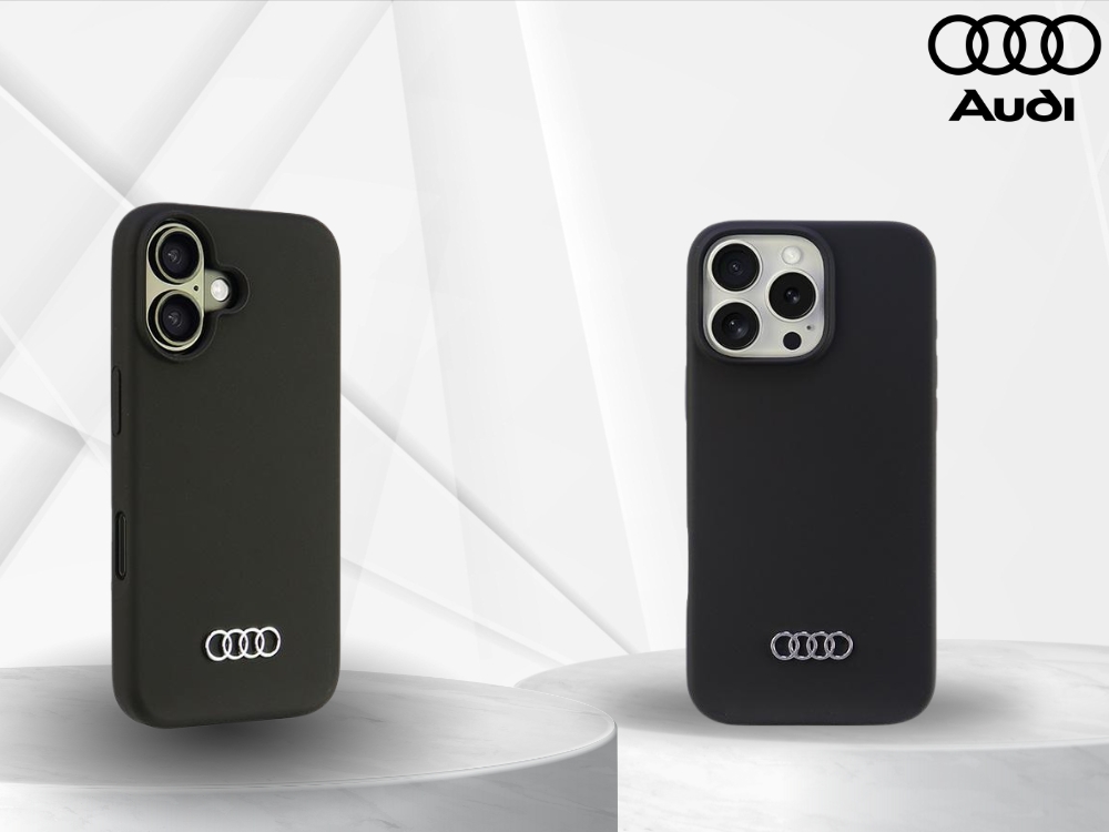 Audi silikoninis dėklas iPhone 16 6.1″ juodos spalvos kietas dėklas AU-LSRIP16-Q3/D1-BK aprašymas - Prekės nuotrauka