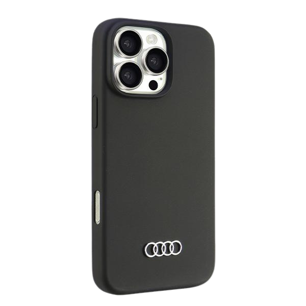 Audi silikoninis dėklas iPhone 16 Pro Max 6.9″ juodos spalvos kietas dėklas AU-LSRIP16PM-Q3/D1-BK aprašymas - Prekės nuotrauka