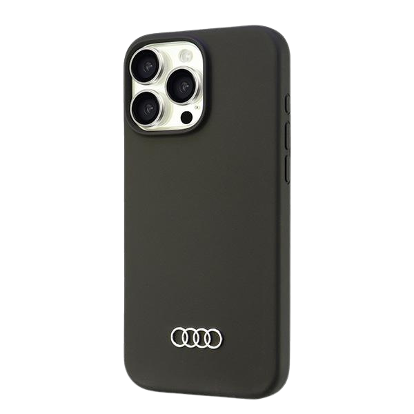 Audi silikoninis dėklas iPhone 16 Pro Max 6.9″ juodos spalvos kietas dėklas AU-LSRIP16PM-Q3/D1-BK aprašymas - Prekės nuotrauka