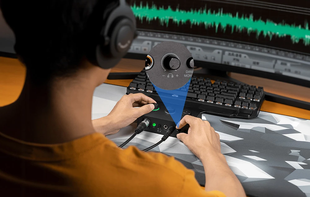 Audio interfejs Fifine Ampli 1 aprašymas - Prekės nuotrauka