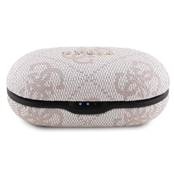 Ausinės Bluetooth TWS + ENC Guess 4G Metal GUTWSP4EGP rožinės spalvos aprašymas - Prekės nuotrauka Ausinės Bluetooth TWS + ENC Guess 4G Metal GUTWSP4EGP rožinės spalvos aprašymas - Prekės nuotrauka