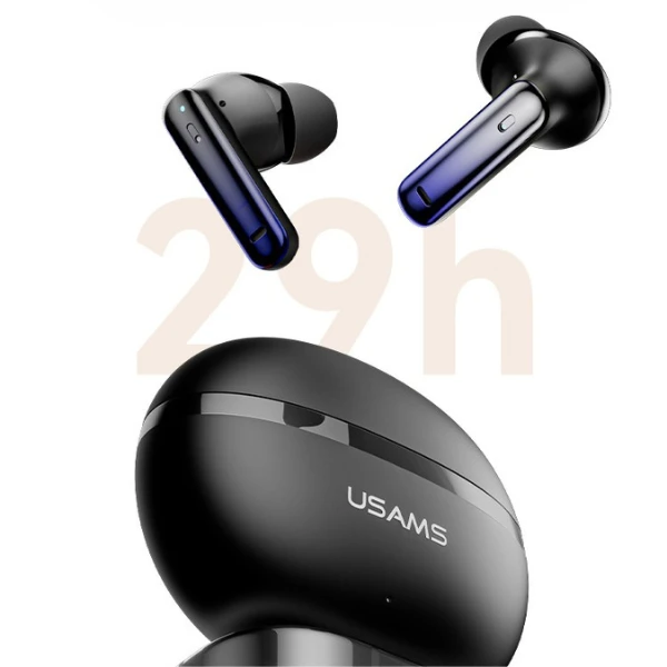 Ausinės Bluetooth USAMS Echo E02 TWS ANC+ENC belaidės juodos spalvos aprašymas - Prekės nuotrauka Ausinės Bluetooth USAMS Echo E02 TWS ANC+ENC belaidės juodos spalvos aprašymas - Prekės nuotrauka
