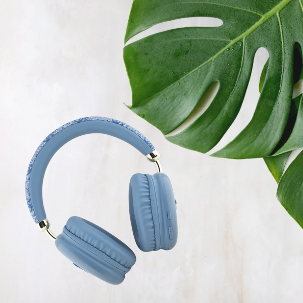 Ausinės Guess Bluetooth 4G Triangle Logo mėlynas aprašymas - Prekės nuotrauka