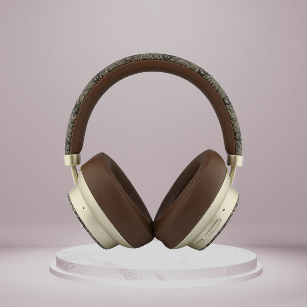 Ausinės „Guess Bluetooth ENC 4G Auksinė Script Metal“, rudos spalvos aprašymas - Prekės nuotrauka