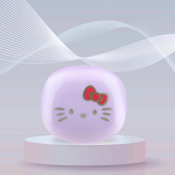 Ausinės TWS Hello Kitty O Glossy Finish violetinės spalvos aprašymas - Prekės nuotrauka Ausinės TWS Hello Kitty O Glossy Finish violetinės spalvos aprašymas - Prekės nuotrauka