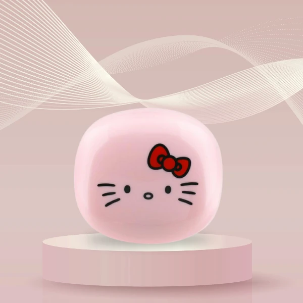 Ausinės TWS Hello Kitty O Glossy Finish rožinės spalvos aprašymas - Prekės nuotrauka