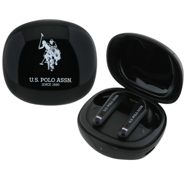 Us Polo Assn Ausinės TWS US Polo DH Logo juodos spalvos aprašymas - Prekės nuotrauka Us Polo Assn Ausinės TWS US Polo DH Logo juodos spalvos aprašymas - Prekės nuotrauka