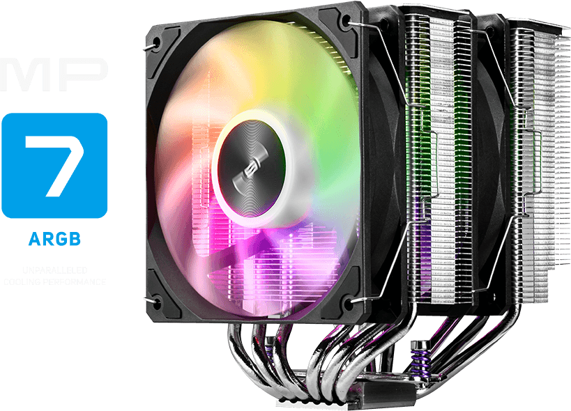 Fortron Aušintuvas procesoriui FSP MP7 DUAL TOWER ARGB PWM LGA1851/1700/120 AM4/AM5 POO00 aprašymas - Prekės nuotrauka Fortron Aušintuvas procesoriui FSP MP7 DUAL TOWER ARGB PWM LGA1851/1700/120 AM4/AM5 POO00 aprašymas - Prekės nuotrauka