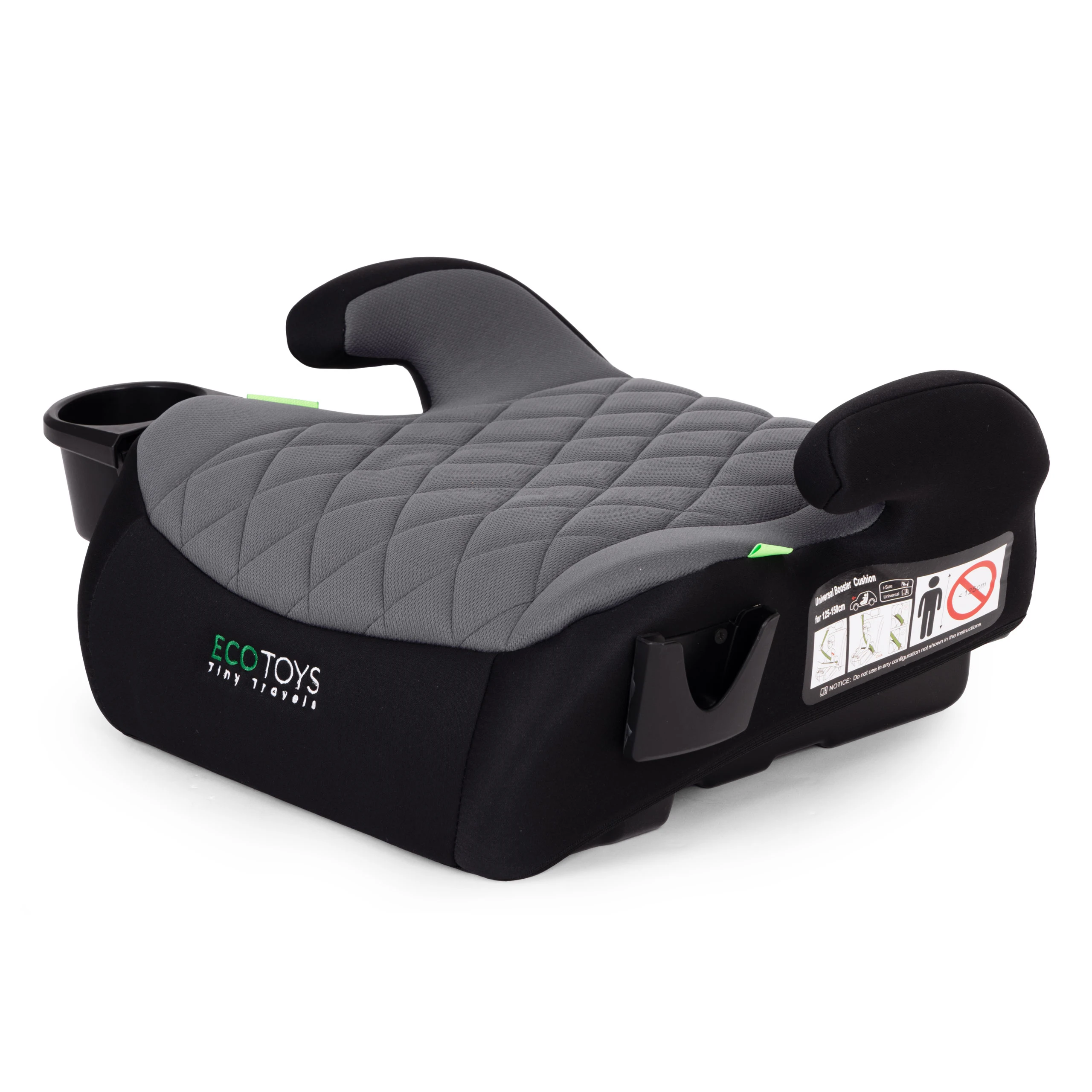 Automobilinė kėdutė-paaukštinimas vaikams i-SIZE, ūgiui 125-150 cm, su puodelio laikikliu ECOTOYS aprašymas - Prekės nuotrauka