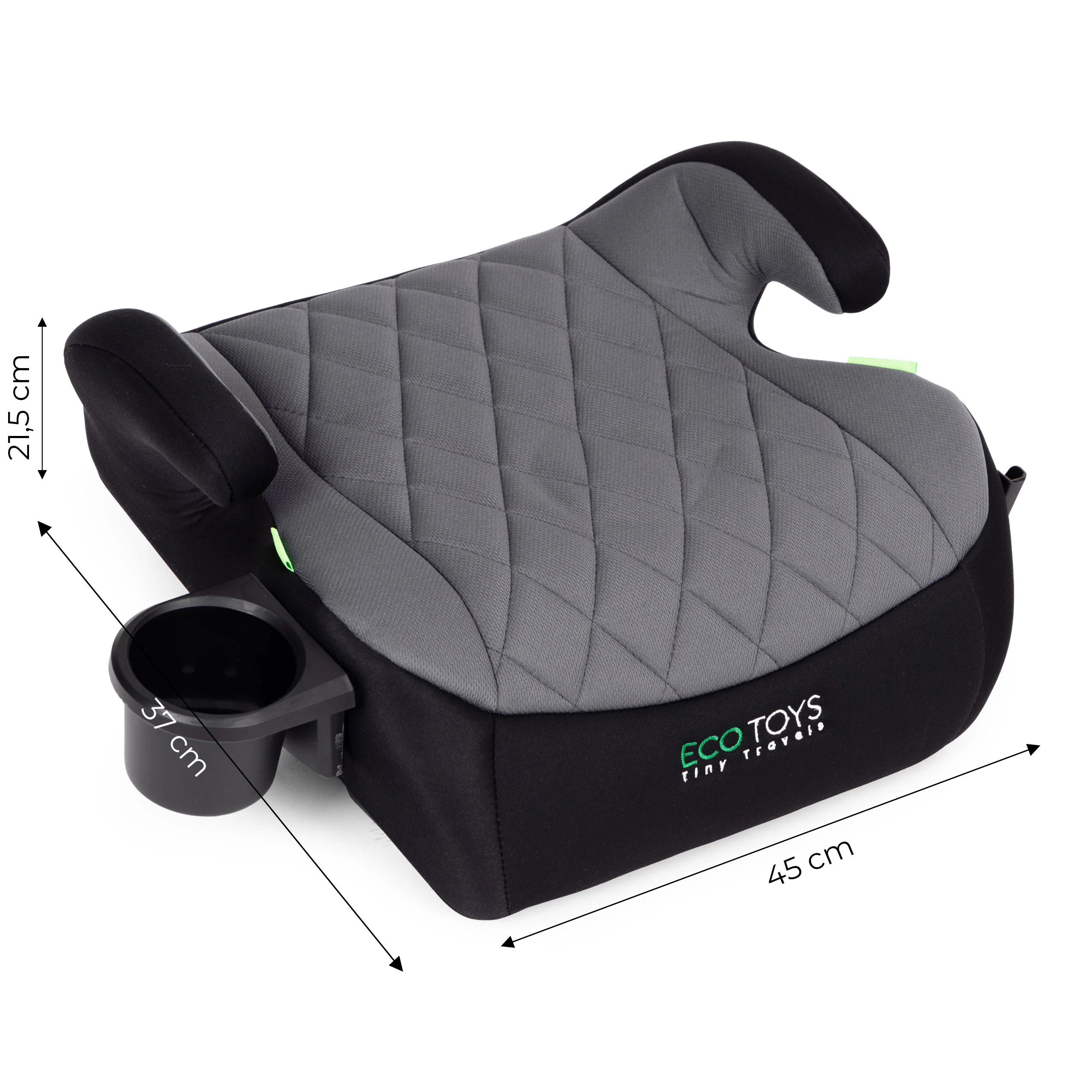 Automobilinė kėdutė-paaukštinimas vaikams i-SIZE, ūgiui 125-150 cm, su puodelio laikikliu ECOTOYS aprašymas - Prekės nuotrauka