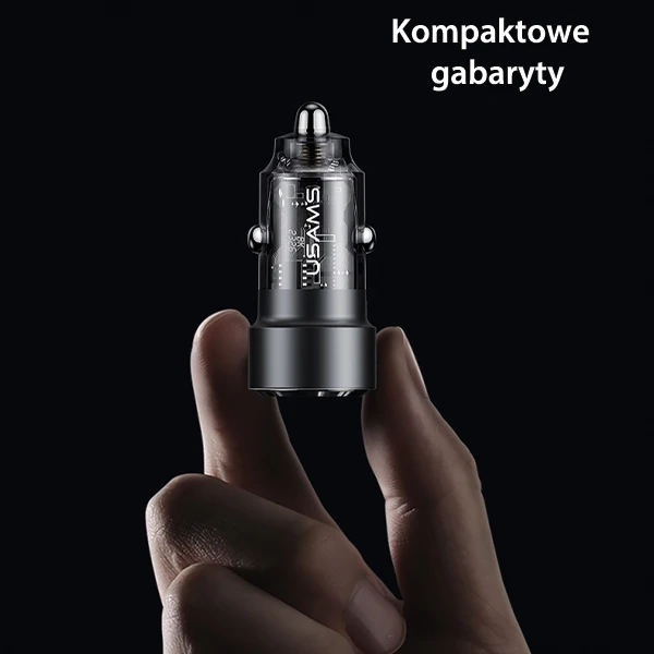 Automobilinis įkroviklis 60W Fast Charge USAMS C39 USB+USB-C juodos spalvos CC208CC01 (US-CC208) aprašymas - Prekės nuotrauka Automobilinis įkroviklis 60W Fast Charge USAMS C39 USB+USB-C juodos spalvos CC208CC01 (US-CC208) aprašymas - Prekės nuotrauka