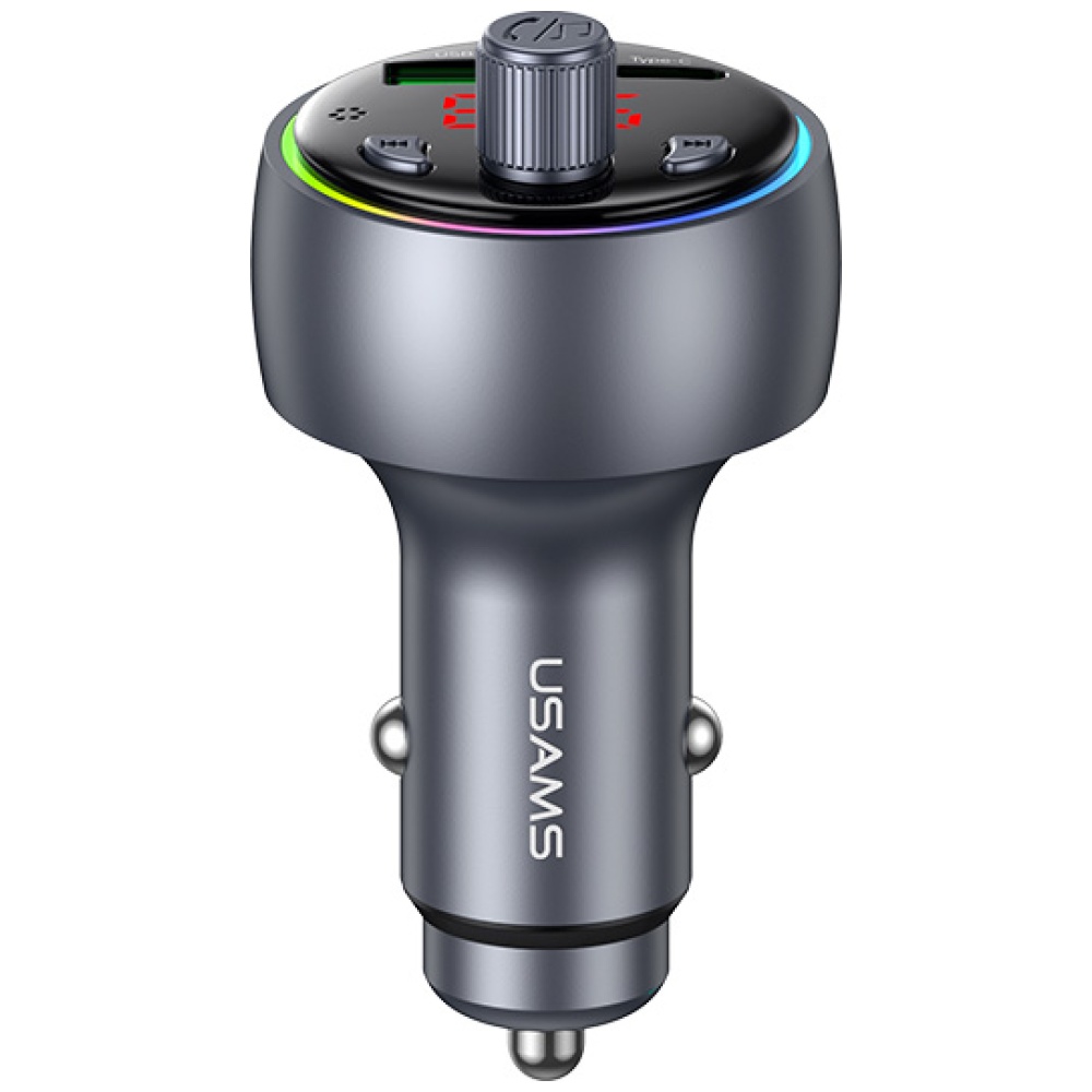 Automobilinis įkroviklis USAMS CC328 30W 1xUSB-A 1xUSB-C Bluetooth FM tarnish aprašymas - Prekės nuotrauka Automobilinis įkroviklis USAMS CC328 30W 1xUSB-A 1xUSB-C Bluetooth FM tarnish aprašymas - Prekės nuotrauka