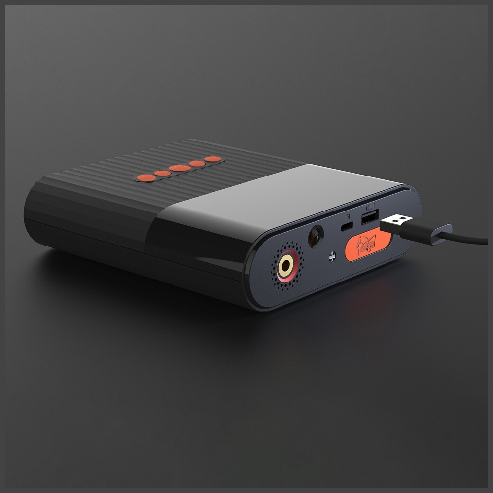 Automobilinis užvedimo įrenginys 4smarts PitStop+ 8800mAh išorinė baterija su kompresoriumi ir žibintuvėliu, juodos spalvos aprašymas - Prekės nuotrauka