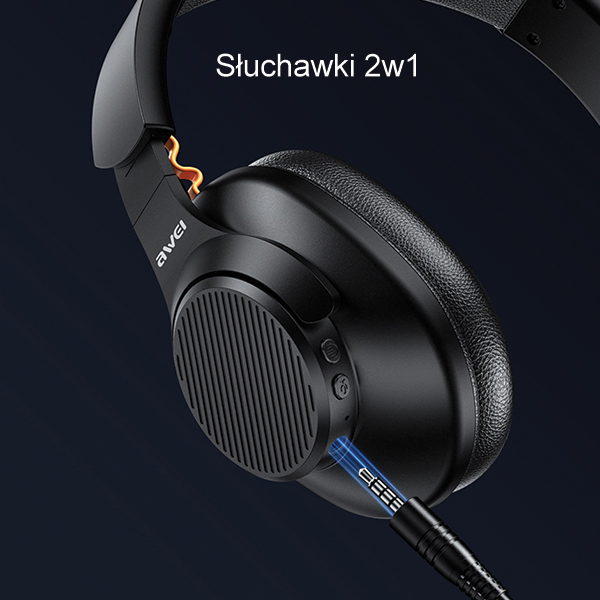 AWEI A997BL „Bluetooth“ ausinės, juodos spalvos aprašymas - Prekės nuotrauka