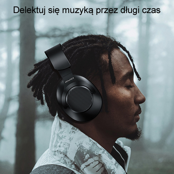AWEI A997BL „Bluetooth“ ausinės, juodos spalvos aprašymas - Prekės nuotrauka