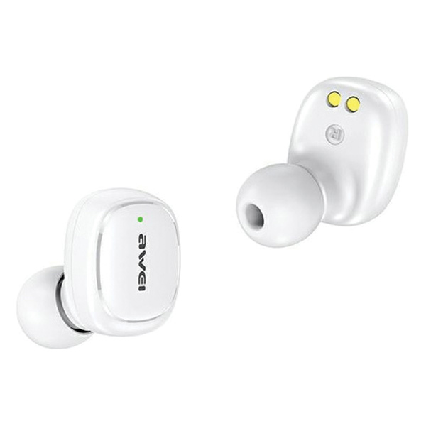 AWEI Bluetooth 5.1 T13 Pro TWS ausinės + įkrovimo stotelė, baltos spalvos aprašymas - Prekės nuotrauka