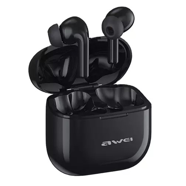 AWEI Bluetooth 5.3 T1 Pro+ ausinės su įkrovimo stotele, juodos spalvos aprašymas - Prekės nuotrauka