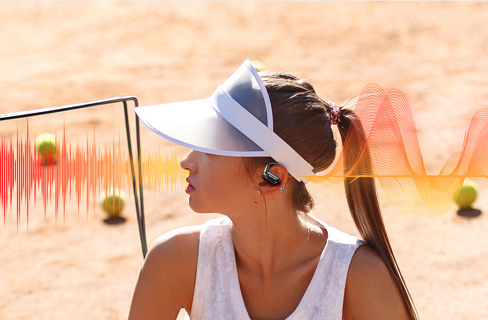 AWEI Bluetooth 5.4 ausinės OWS T93+ įkrovimo stotelė, baltos spalvos aprašymas - Prekės nuotrauka