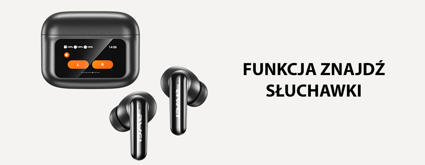 AWEI Bluetooth 5.4 T56 ANCTWS ausinės juodos spalvos aprašymas - Prekės nuotrauka