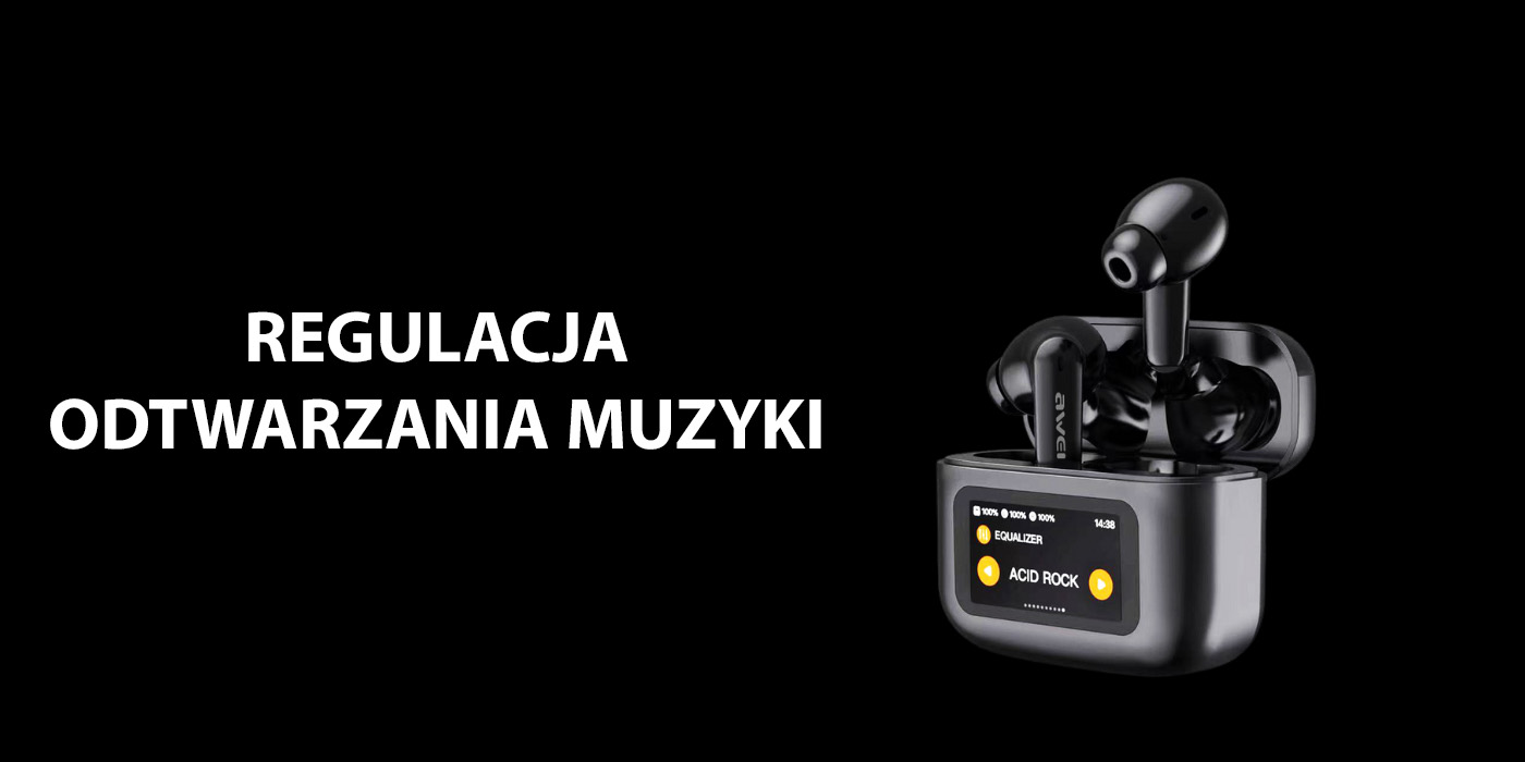 AWEI Bluetooth 5.4 T56 ANCTWS ausinės + docking station juodos spalvos aprašymas - Prekės nuotrauka