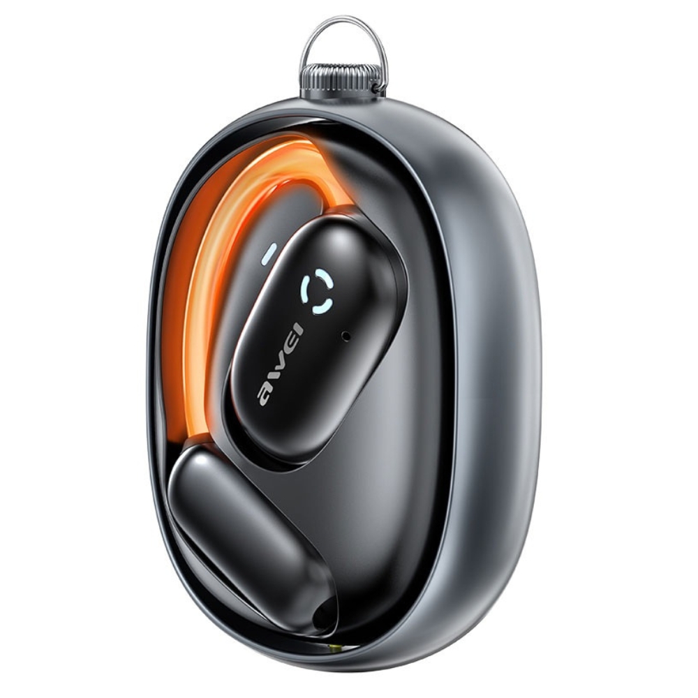 AWEI Bluetooth ausinės 5.4 TZ13 ANC + įkrovimo stotelė, juodos spalvos aprašymas - Prekės nuotrauka
