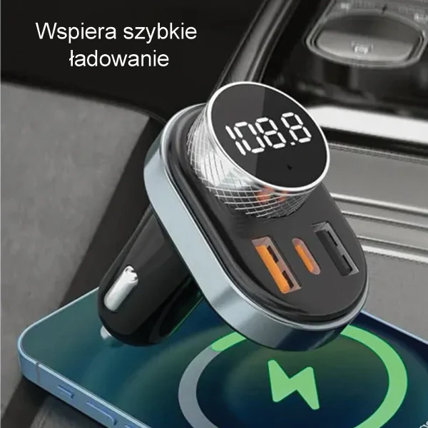 AWEI C-843 laisvų rankų įranga su FM siųstuvu, Bluetooth 5.0, MP3, 1xUSB+1xUSB-C juodos spalvos aprašymas - Prekės nuotrauka AWEI C-843 laisvų rankų įranga su FM siųstuvu, Bluetooth 5.0, MP3, 1xUSB+1xUSB-C juodos spalvos aprašymas - Prekės nuotrauka