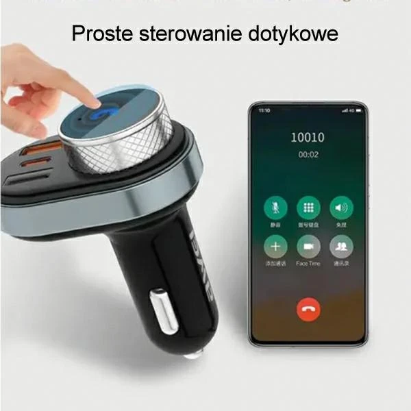 AWEI C-843 laisvų rankų įranga su FM siųstuvu, Bluetooth 5.0, MP3, 1xUSB+1xUSB-C juodos spalvos aprašymas - Prekės nuotrauka AWEI C-843 laisvų rankų įranga su FM siųstuvu, Bluetooth 5.0, MP3, 1xUSB+1xUSB-C juodos spalvos aprašymas - Prekės nuotrauka