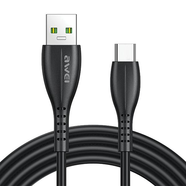 AWEI CL-115T USB į USB-C juodas laidas aprašymas - Prekės nuotrauka