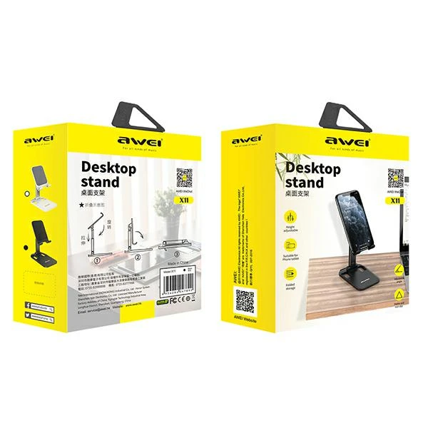 AWEI Desk Holder (X11) juodos spalvos aprašymas - Prekės nuotrauka AWEI Desk Holder (X11) juodos spalvos aprašymas - Prekės nuotrauka