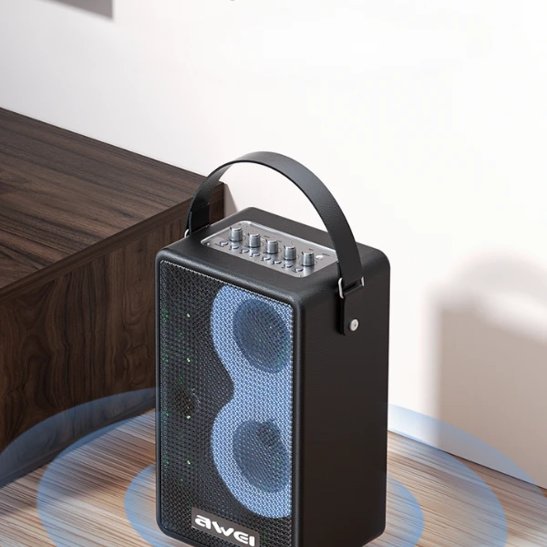 AWEI KA15 Bluetooth 5.3 70W belaidė kolonėlė juodos spalvos aprašymas - Prekės nuotrauka