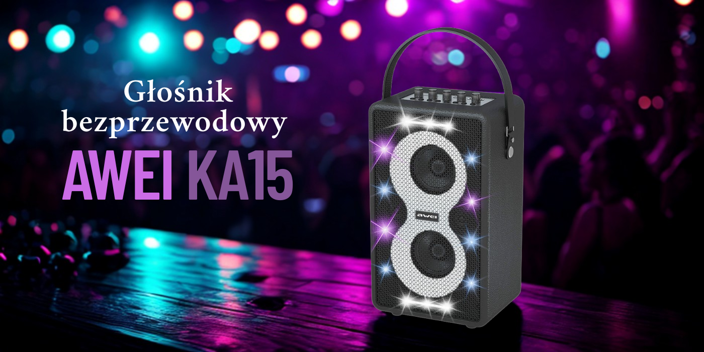 AWEI KA15 Bluetooth 5.3 70W belaidis garsiakalbis, juodos spalvos aprašymas - Prekės nuotrauka